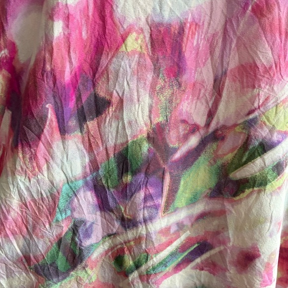Cynthia Rowley 100% Silk Multicolors Abstract Dress 8 - Picture 9 of 16